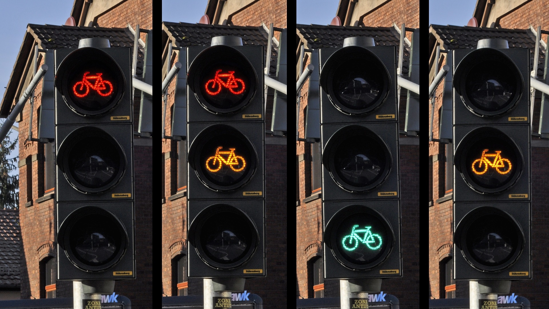 Verkeerslicht stoplicht fietsers 1127