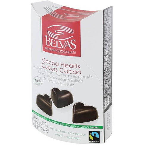 Allergiewaarschuwing: Belvas cocoa hearts stevia