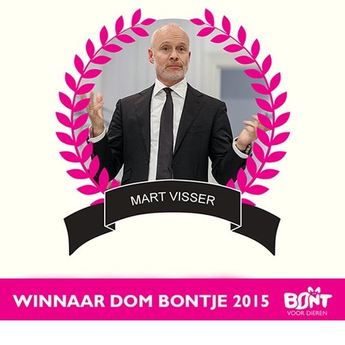 Couturier Mart Visser is Dom Bontje 2015