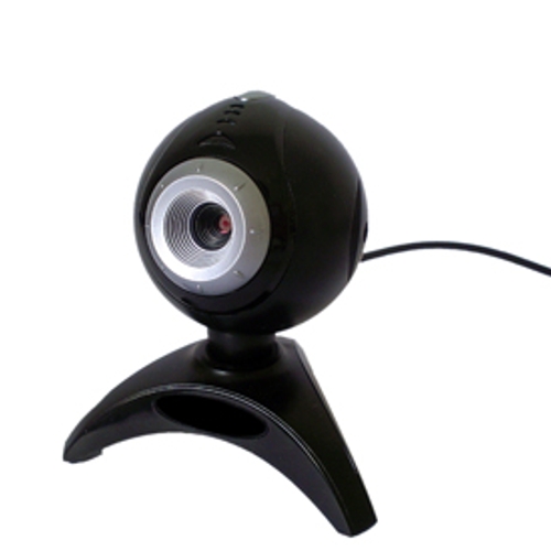 Plak sticker op webcam
