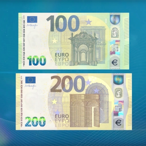 ECB onthult nieuwe biljetten 100 en 200 euro